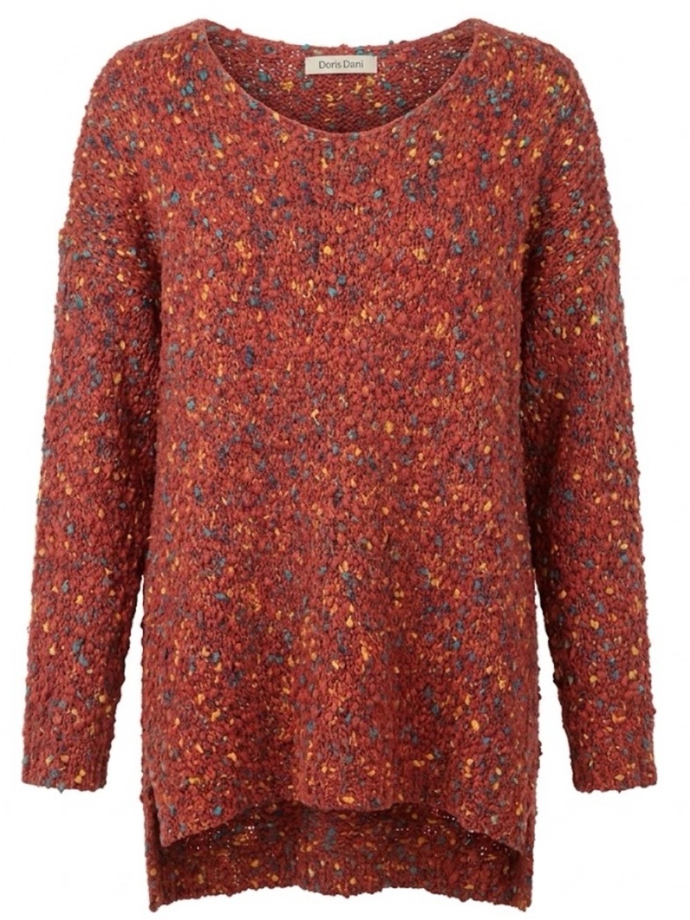 NWT - Davi& Dani Rust Tweed Knit Sweater - Size L